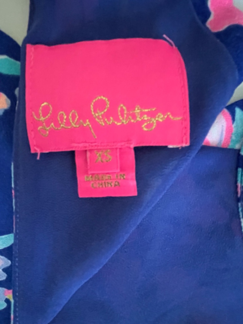 Lilly Pulitzer Tabby Shift Mini Dress Toucan Party Corsica Blue, Scallops XS - Picture 9 of 10